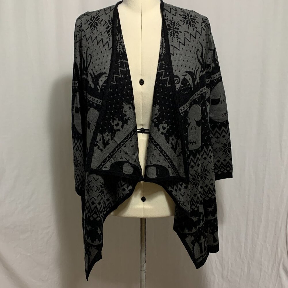 Torrid Sweater Drape Cardigan Nightmare Before Christmas Halloween Plus 6 30